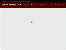 Tablet Screenshot of marksmachine.com